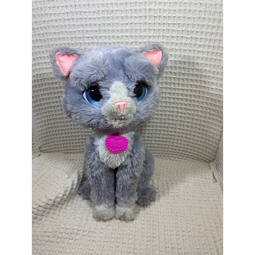FurReal Friends Bootsie Interactive Plush Cat Kids OS Grey
